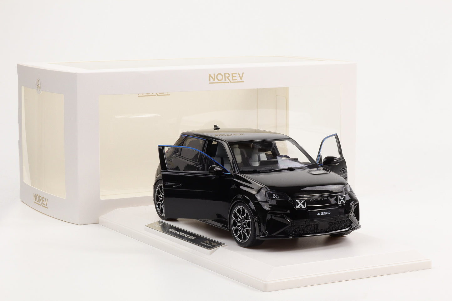 1:18 Norev Alpine A290 GTS 2025 deep black 185453 Limited Edition 300 pcs