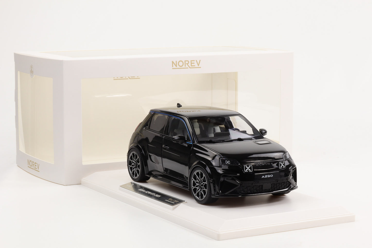 1:18 Norev Alpine A290 GTS 2025 deep black 185453 Limited Edition 300 pcs