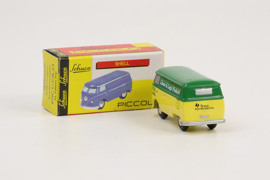 1:90 Schuco Piccolo VW T1 Bus Bulli Spoerle Linear & Logic Products grün-gelb