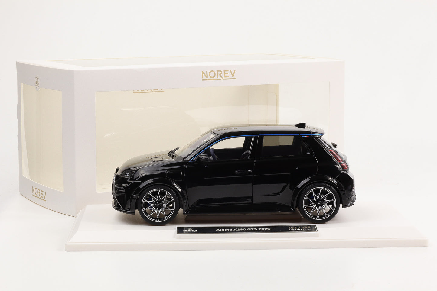 1:18 Norev Alpine A290 GTS 2025 deep black 185453 Limited Edition 300 pcs