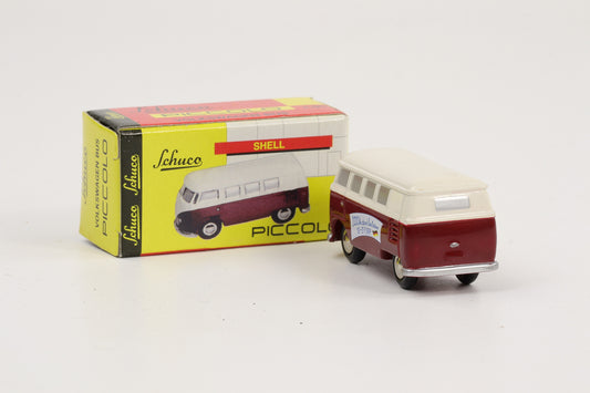 1:90 Schuco Piccolo VW T1 Bus Bulli 2000 km durch Deutschland weiß-weinrot