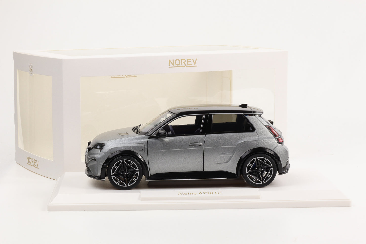 1:18 Norev Alpine A290 GT 2025 Matt Tornade Grey & Black 185451