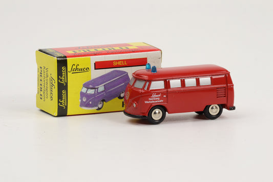 1:90 Schuco Piccolo VW T1 Bus Bulli Nürnberg Werksfeuerwehr rot Art.Nr. 01324-R