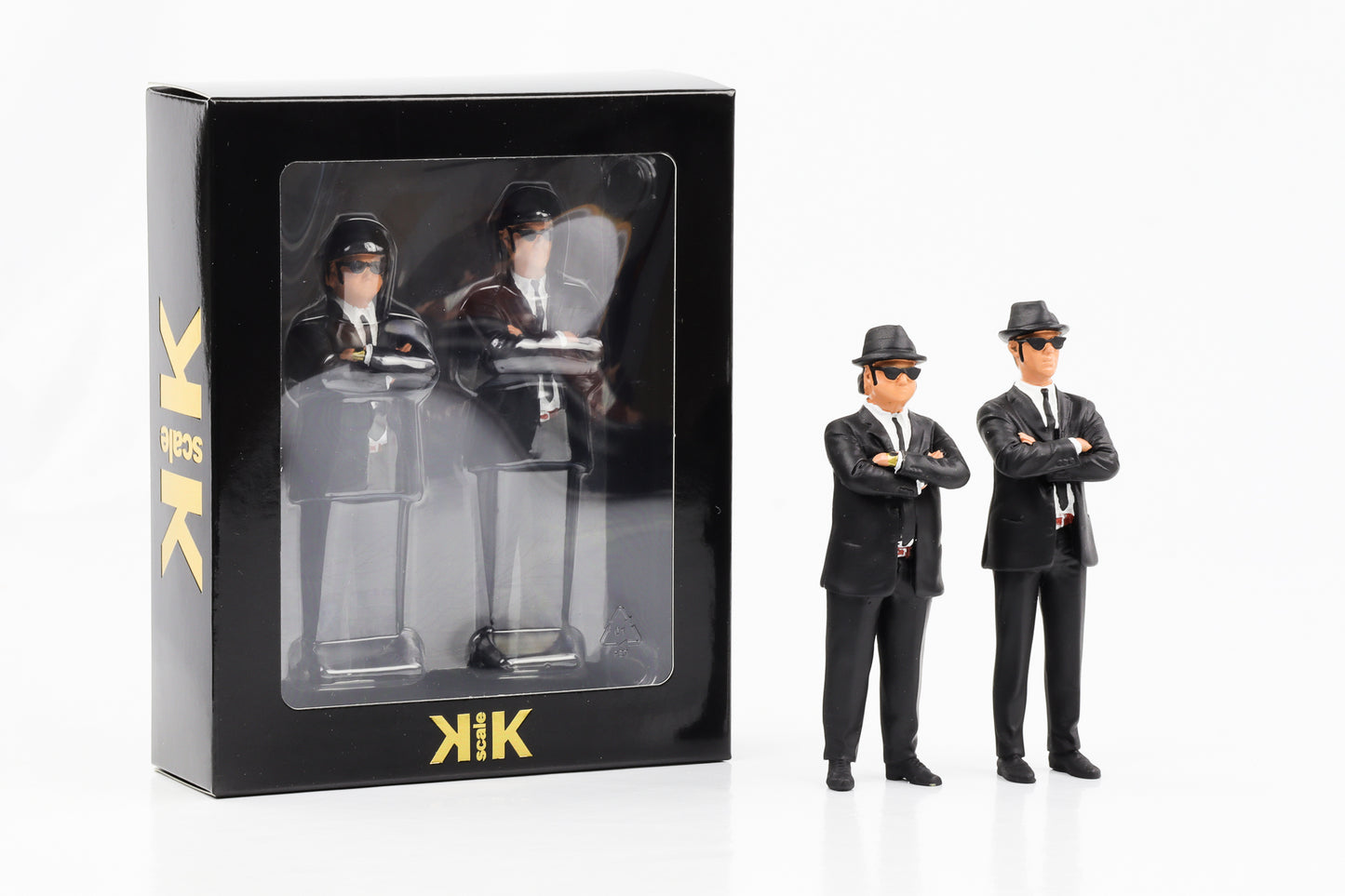 1:18 Figur Blues Brothers Movie Set 2 Figuren Elwood Jake Blues KK-Scale