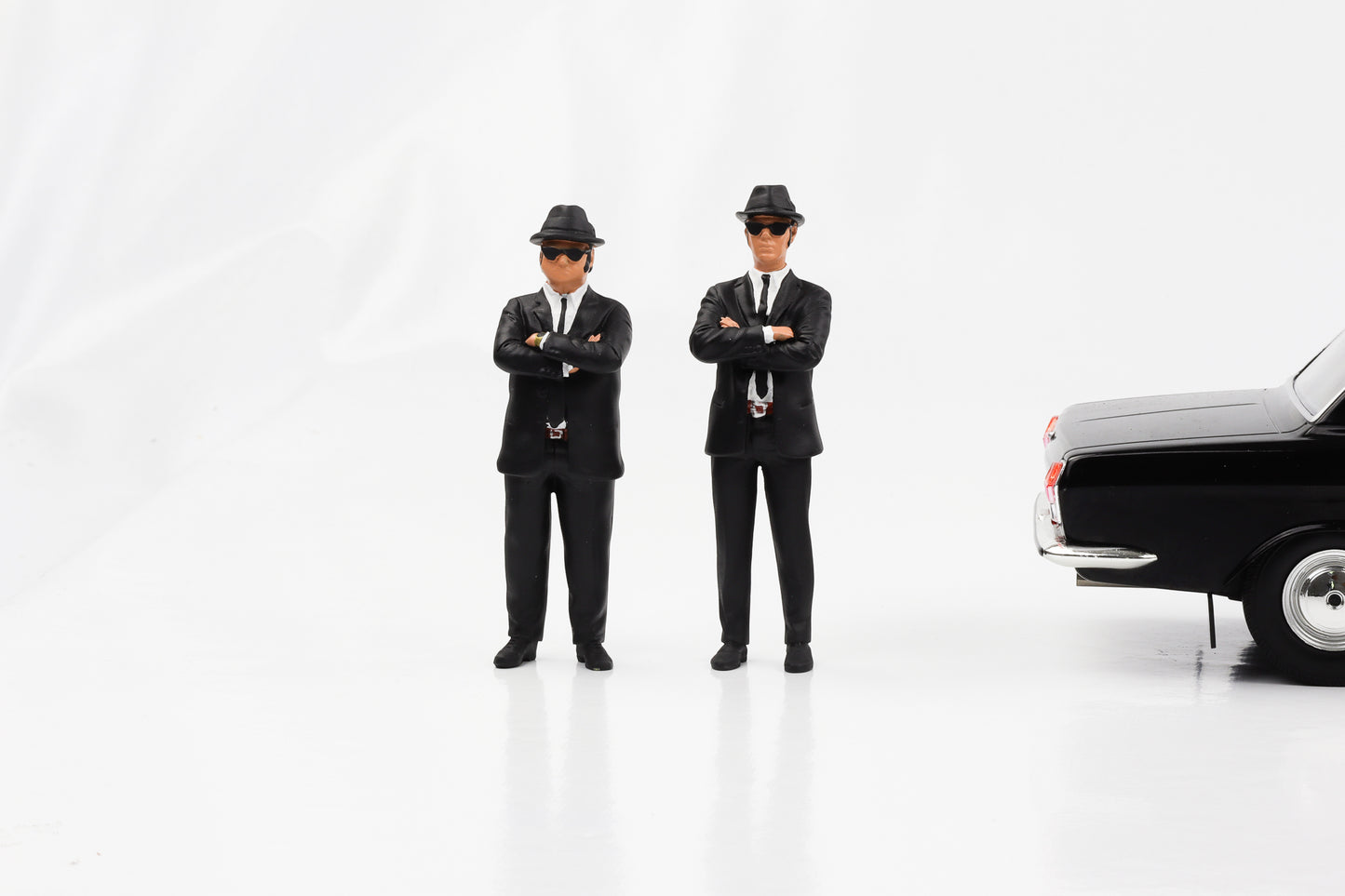 1:18 Figur Blues Brothers Movie Set 2 Figuren Elwood Jake Blues KK-Scale