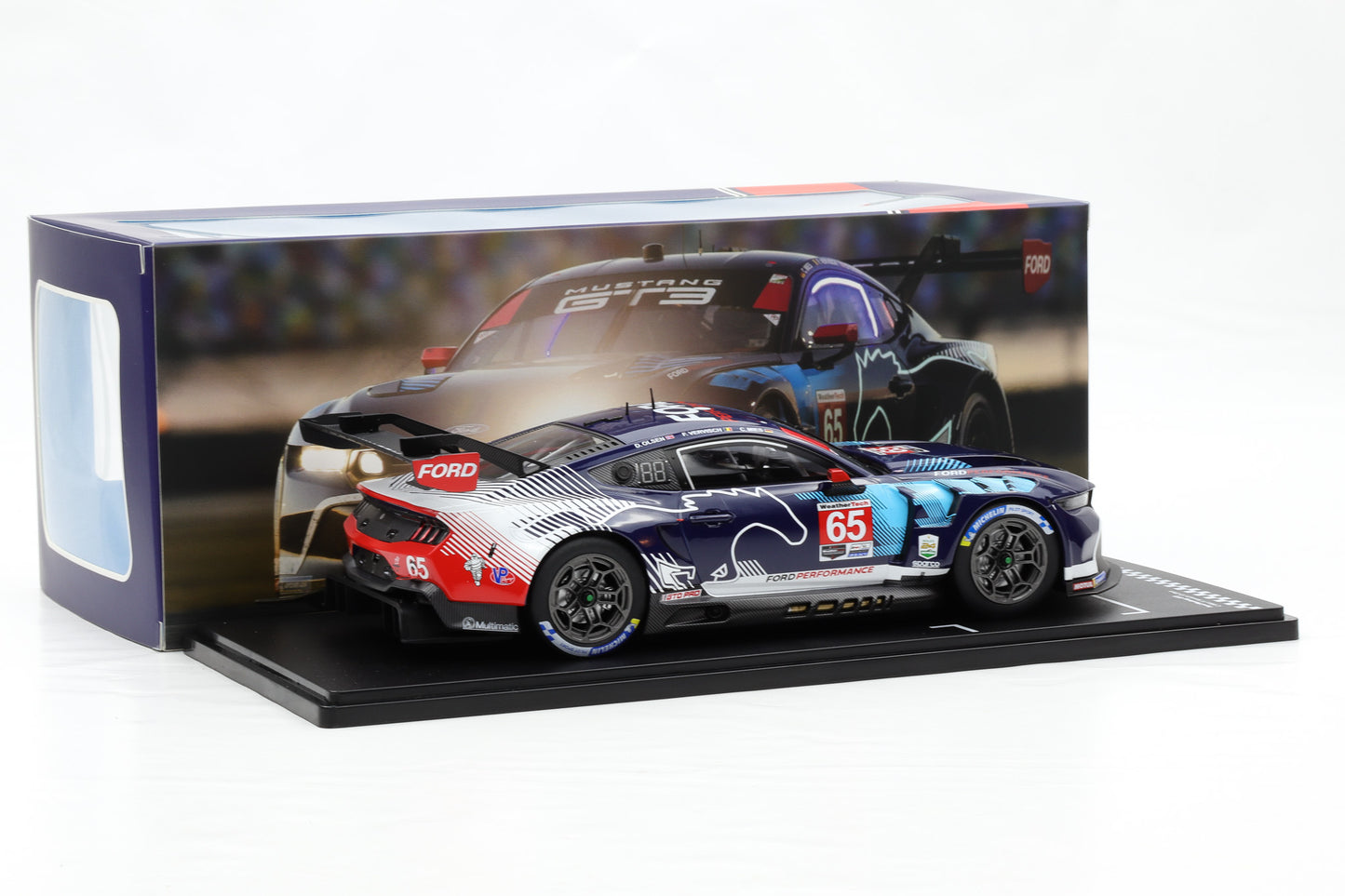 1:18 IXO Ford Mustang GT3 #65 Sieger GTD-Pro 24h Daytona 2025 Ford Multimatic
