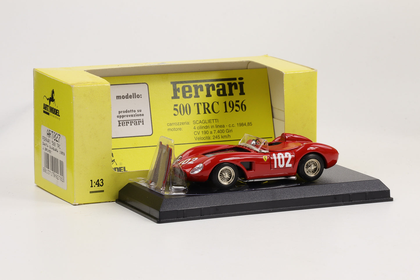 1:43 Art Model Ferrari 500 TRC Santa Barbara 1959 #102 Brumby