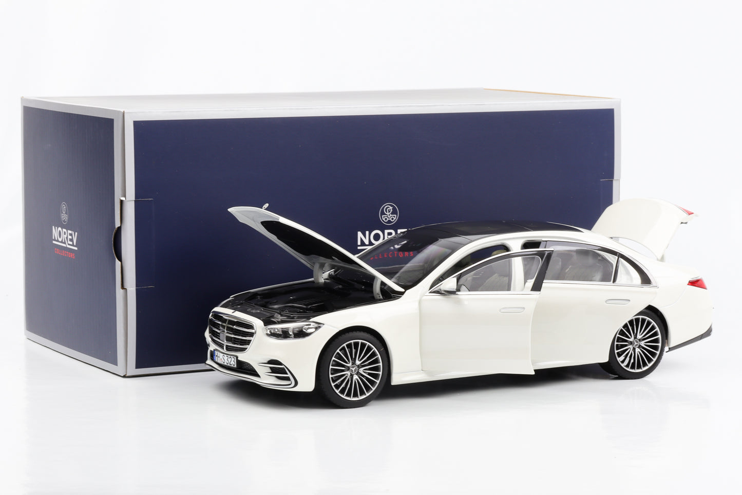 1:18 Mercedes-Benz S-Klasse AMG Line W223 2021 weiss metallic Norev
