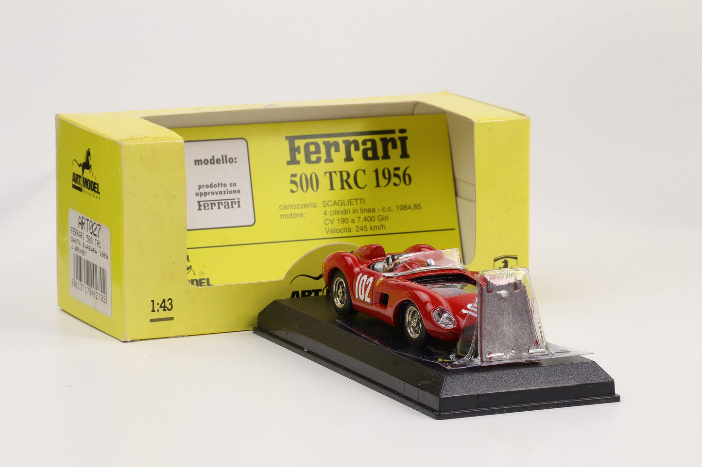 1:43 Art Model Ferrari 500 TRC Santa Barbara 1959 #102 Brumby