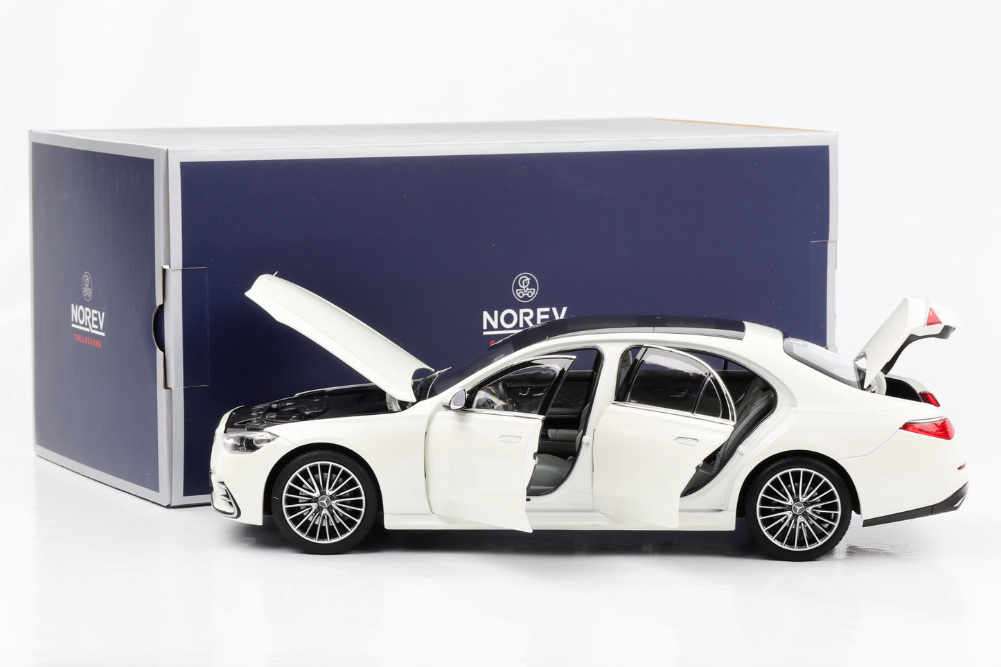 1:18 Mercedes-Benz S-Klasse AMG Line W223 2021 weiss metallic Norev