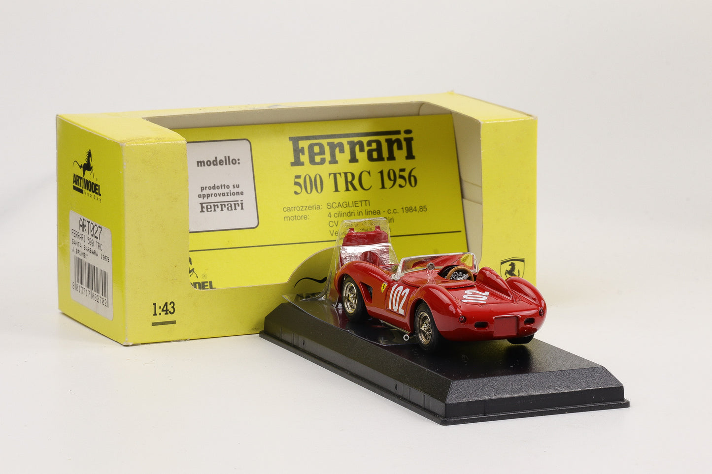1:43 Art Model Ferrari 500 TRC Santa Barbara 1959 #102 Brumby