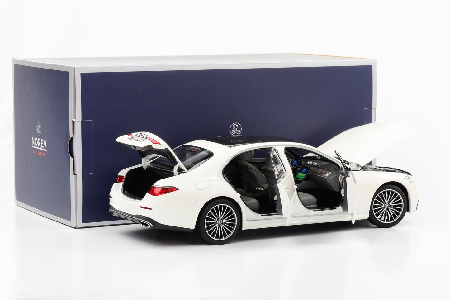 1:18 Mercedes-Benz S-Klasse AMG Line W223 2021 weiss metallic Norev