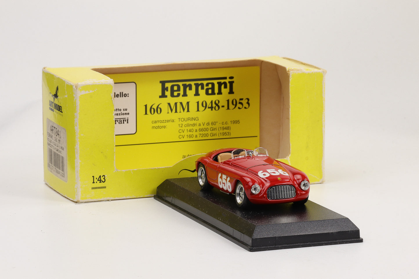 1:43 Art Model Ferrari 166 MM Mille Miglia 1950 #656 Marzotto Marini
