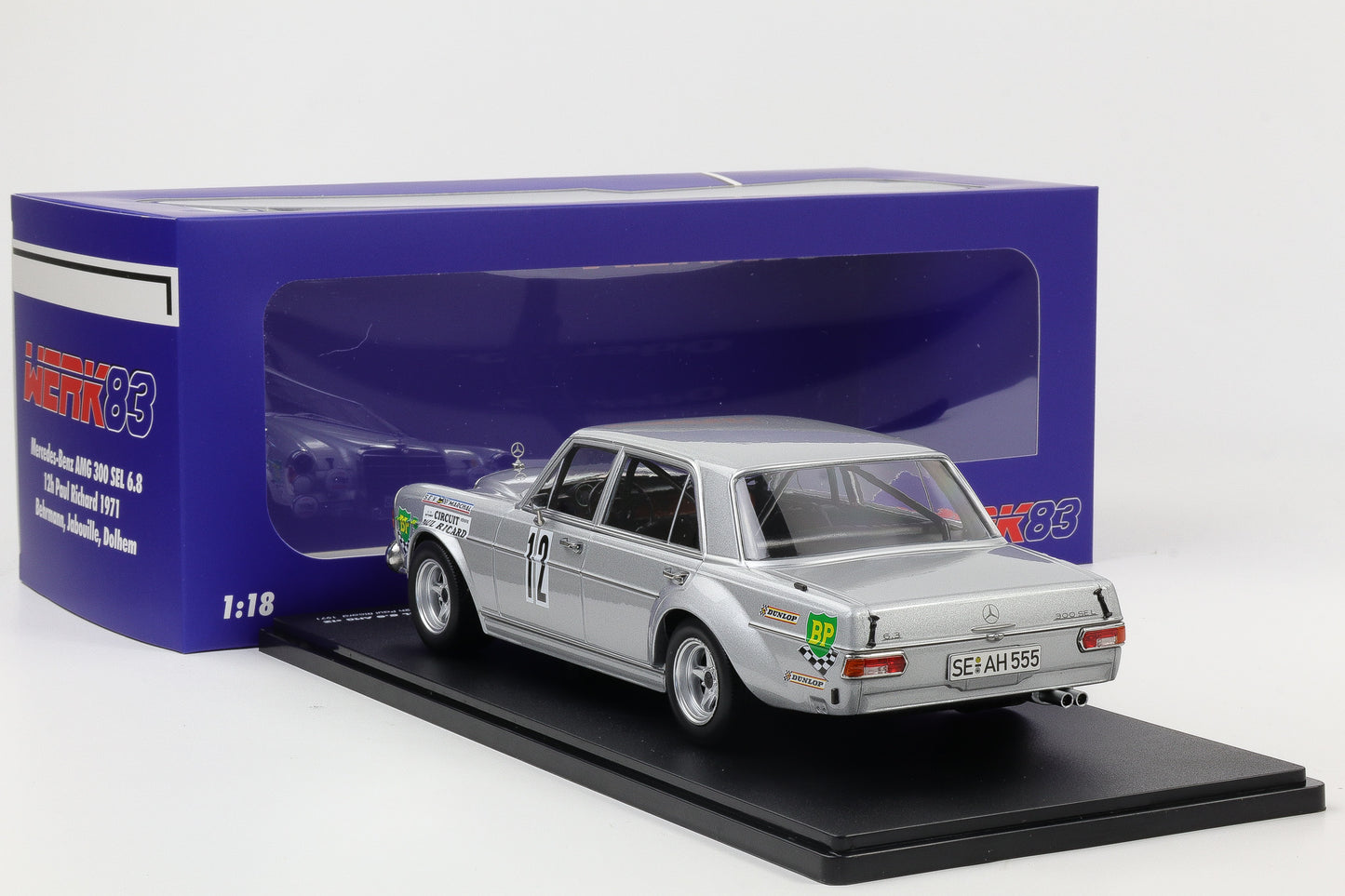1:18 Werk83 Mercedes-Benz AMG 300 SEL 6.8 #12 12h Paul Ricard 1971