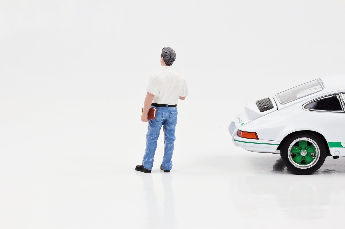 1:24 Figur Auto-Mechaniker Manager Tim T-Shirt Jeans American Diorama Figuren