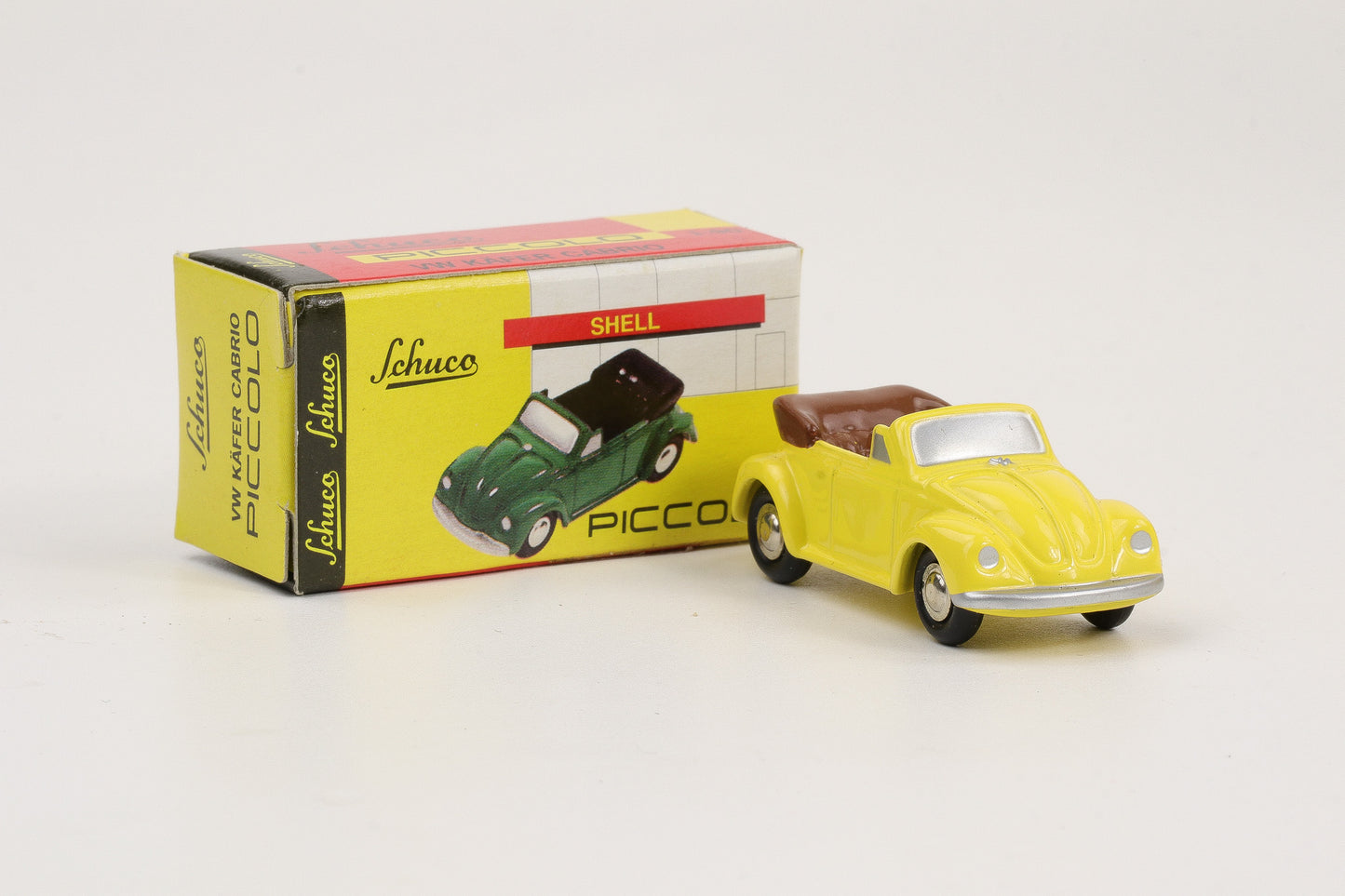1:90 Schuco Piccolo VW Volkswagen Käfer Cabrio gelb 01401-G