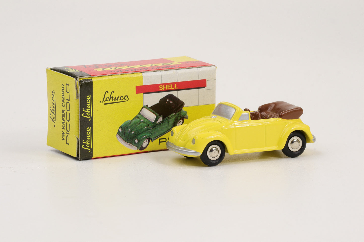 1:90 Schuco Piccolo VW Volkswagen Käfer Cabrio gelb 01401-G