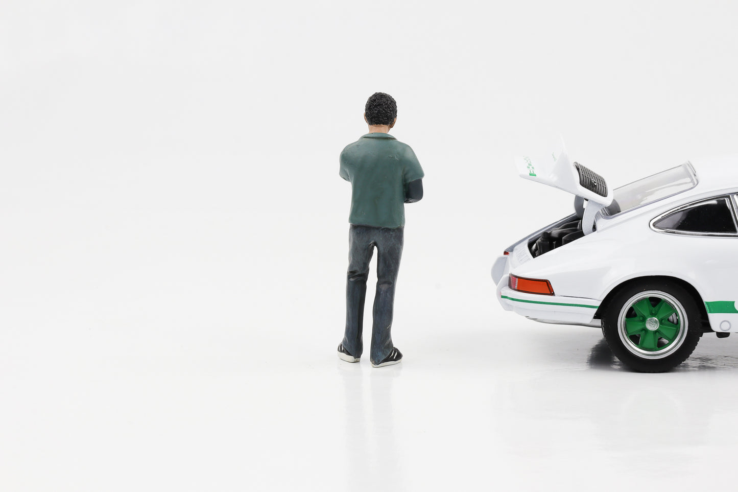 1:24 Figur Auto-Mechaniker Pete mit Schraubenschlüssel American Diorama Figuren