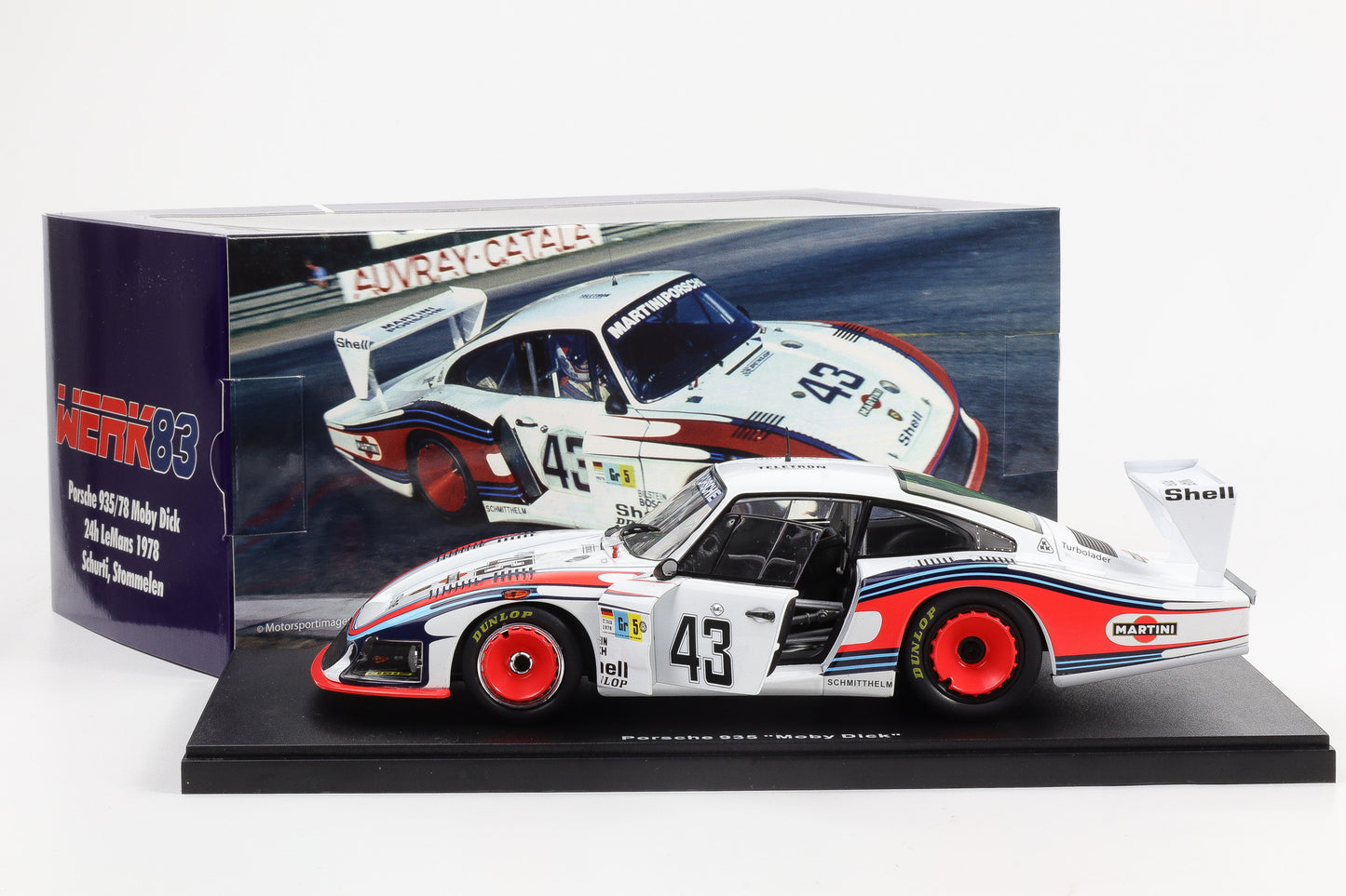 1:18 Werk83 Porsche 935/78 Moby Dick #43 8th 24h LeMans 1978 Schurti Stommelen