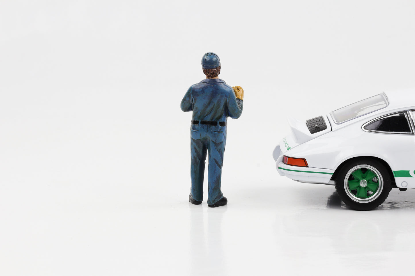 1:24 Figur Auto-Mechaniker Bill mit Handschuhe American Diorama Figuren