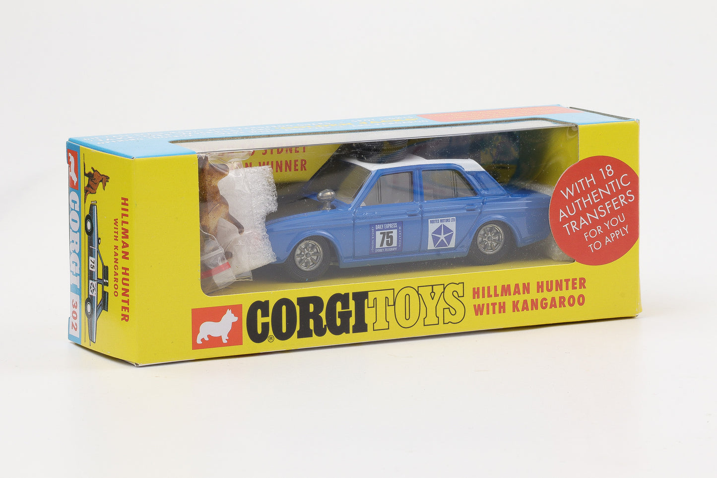1:43 Corgi Toys Hillman Hunter Gewinner 1968 Rallye London-Sydney Nr. 302
