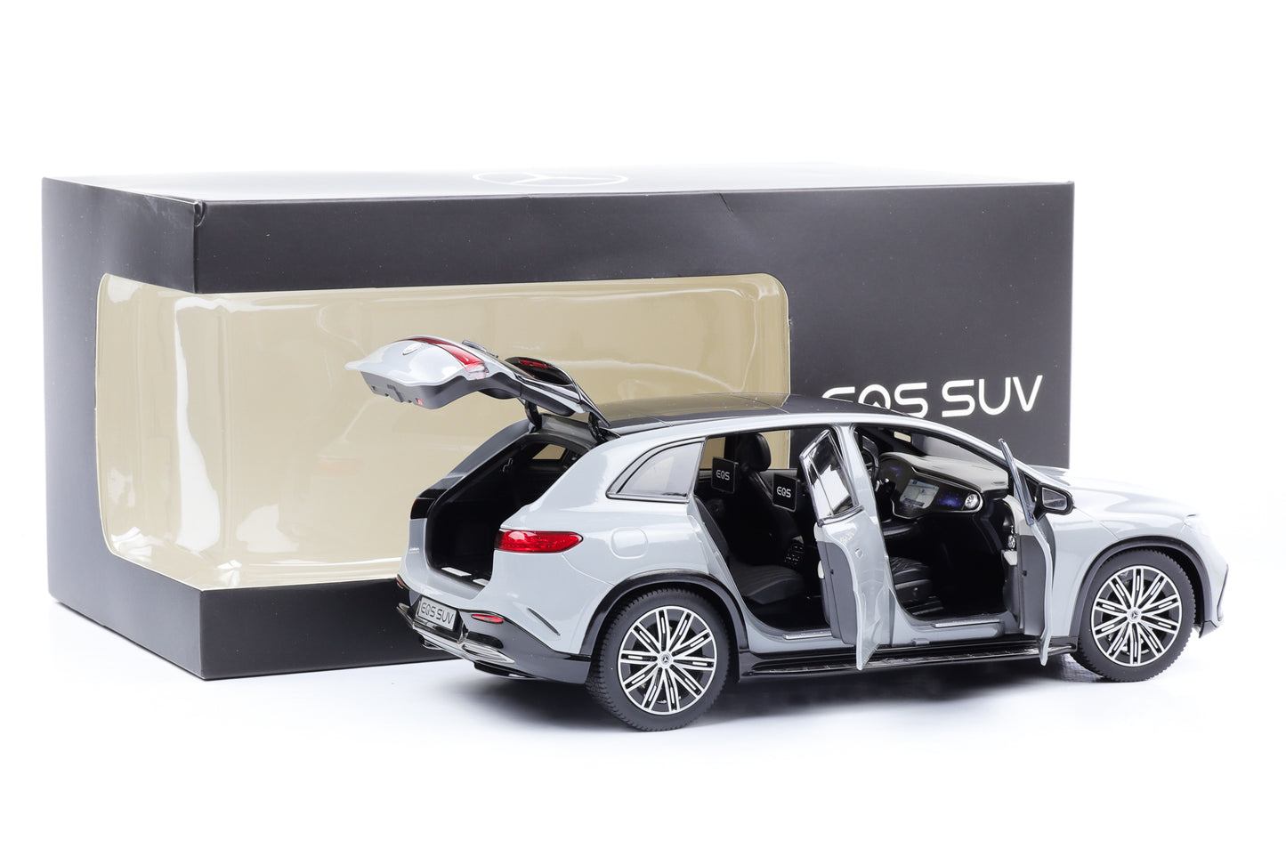 1:18 Mercedes-Benz EQ EQS SUV alpingrau uni NZG Dealer