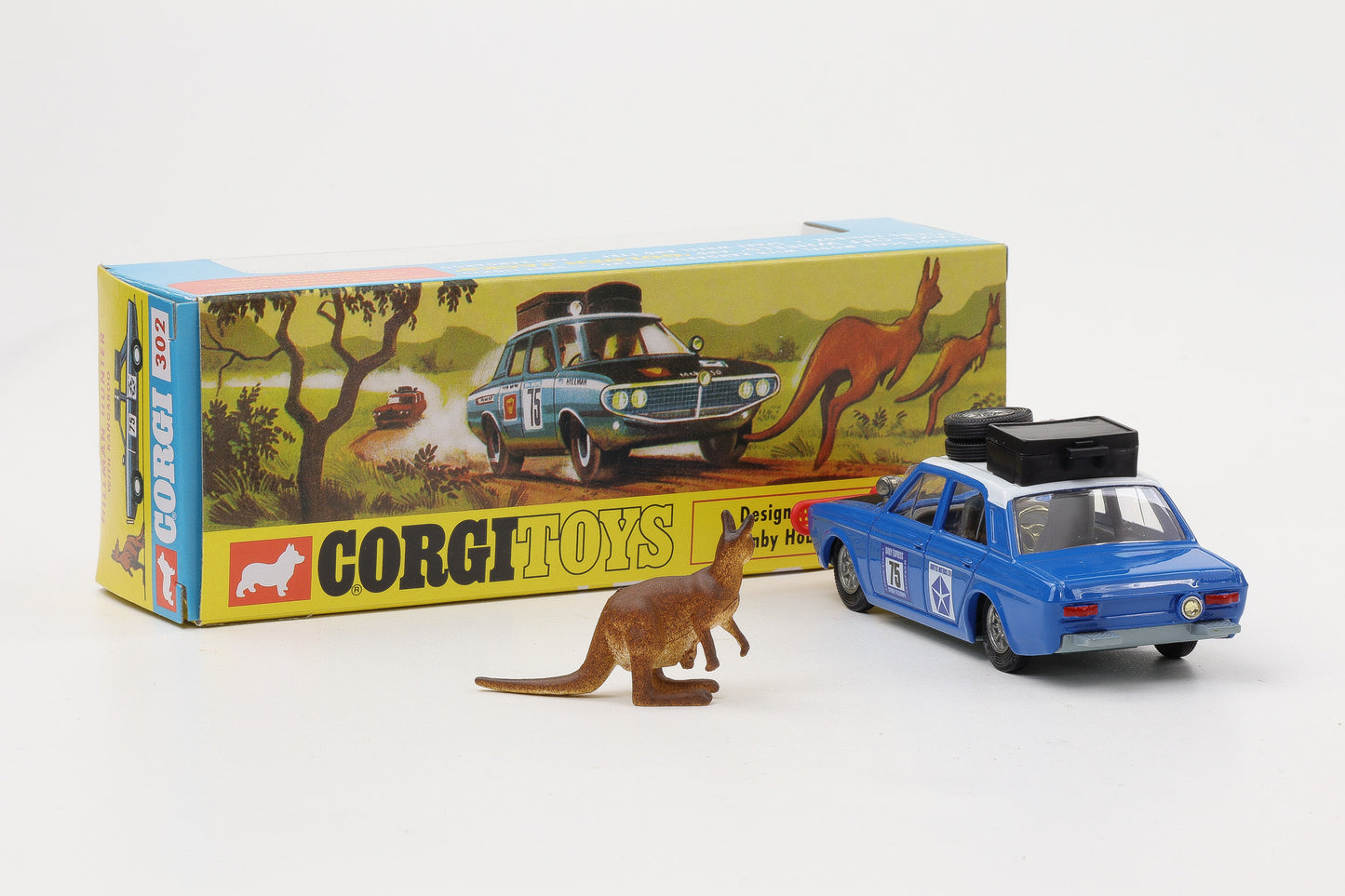 1:43 Corgi Toys Hillman Hunter Gewinner 1968 Rallye London-Sydney Nr. 302