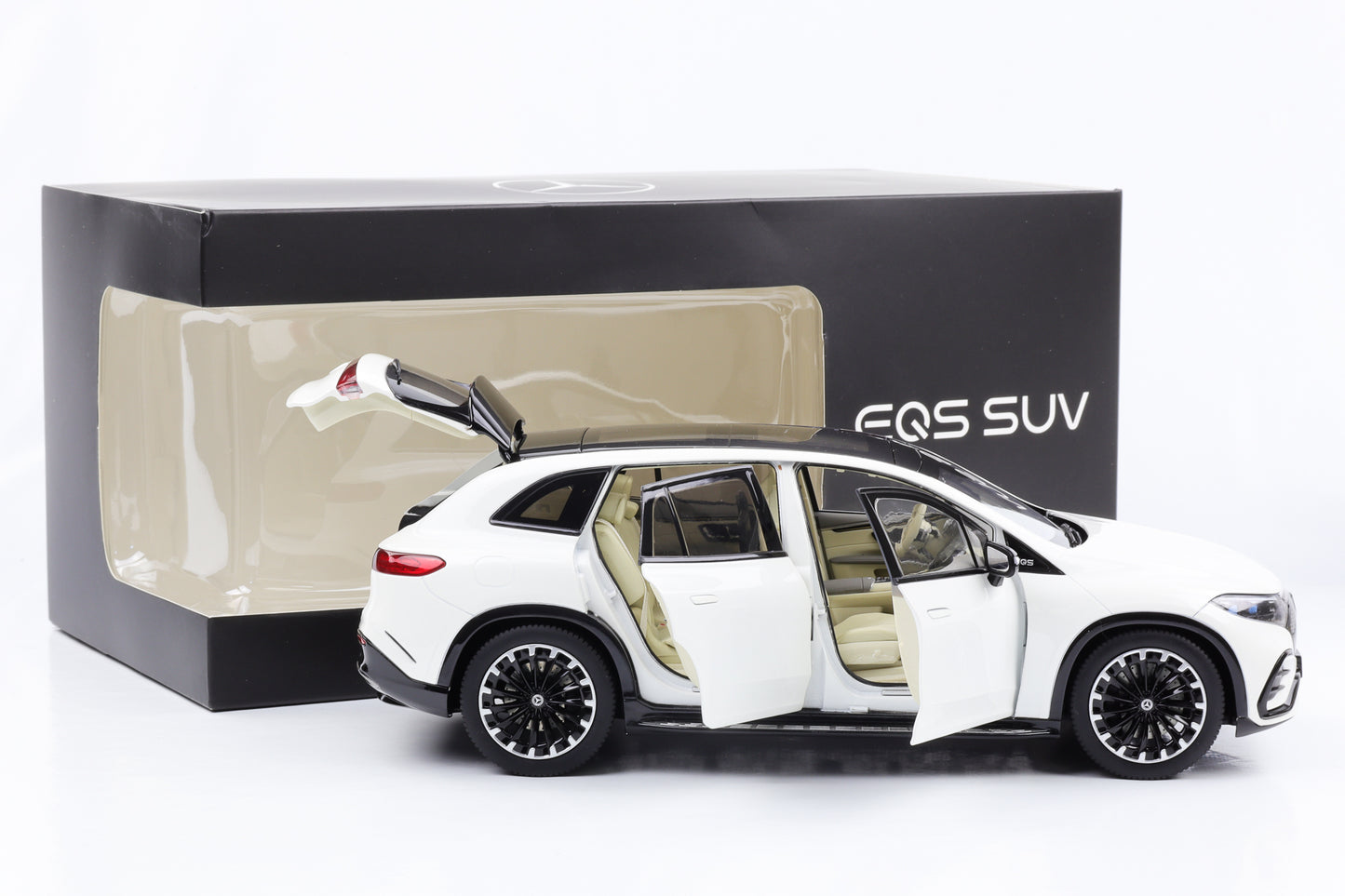 1:18 Mercedes-Benz EQ EQS SUV diamantweiß bright NZG Dealer