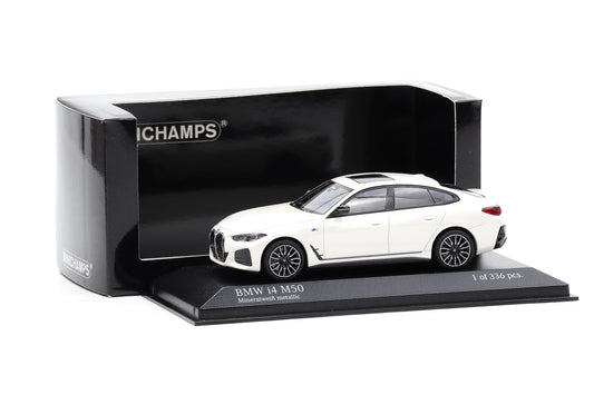1:43 Minichamps BMW i4 M50 Mineralweiß metallic 2022