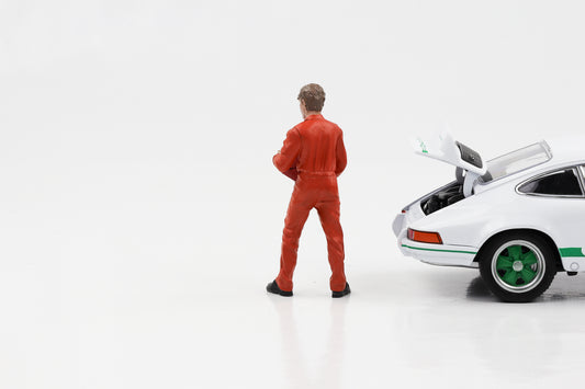 1:24 Figur Race Classic Mechaniker Dan Ölkanister orange American Diorama Figuren