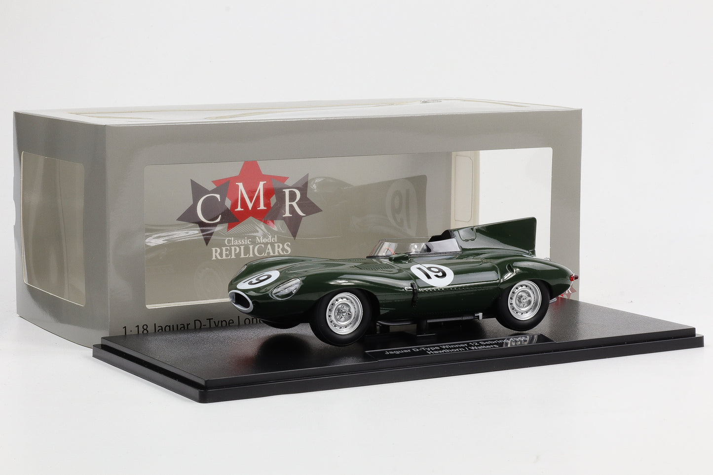 1:18 Jaguar D-Type #19 Sieger 12h Sebring 1955 Hawthorn Walters 1:18 CMR diecast
