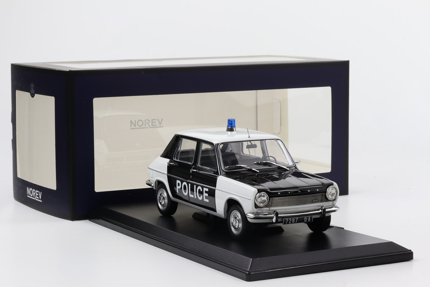1:18 Norev Simca 1100 Police 1968 weiß-schwarz Limited Edtion 300 pcs 185753