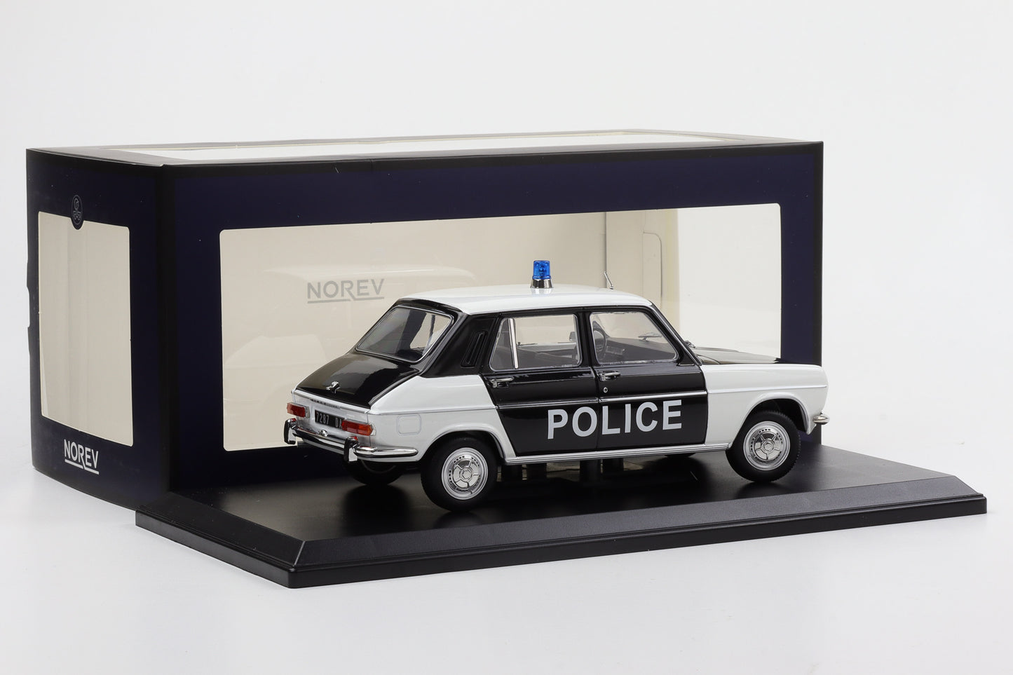 1:18 Norev Simca 1100 Police 1968 weiß-schwarz Limited Edtion 300 pcs 185753