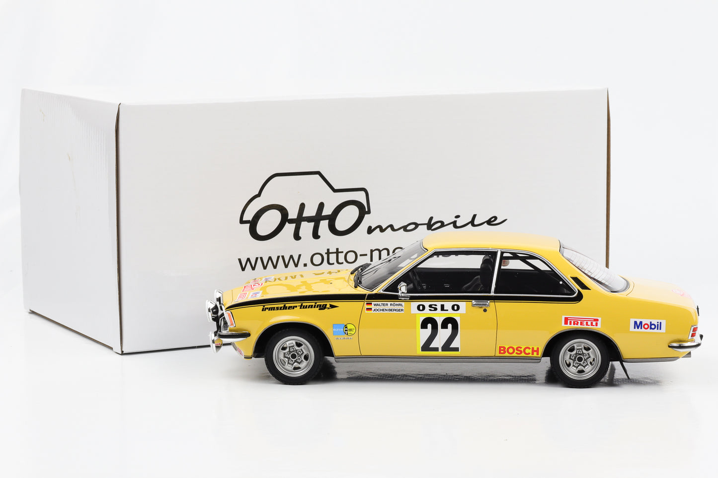 1:18 Opel Commodore RMC GSE Yellow Rally 1973 Röhrl Berger Ottomobile OT933