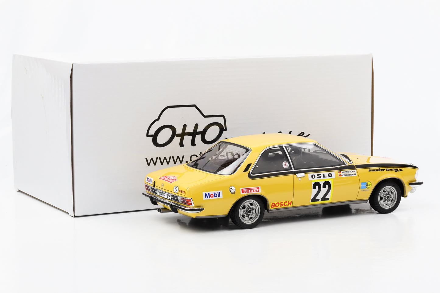 1:18 Opel Commodore RMC GSE Yellow Rally 1973 Röhrl Berger Ottomobile OT933