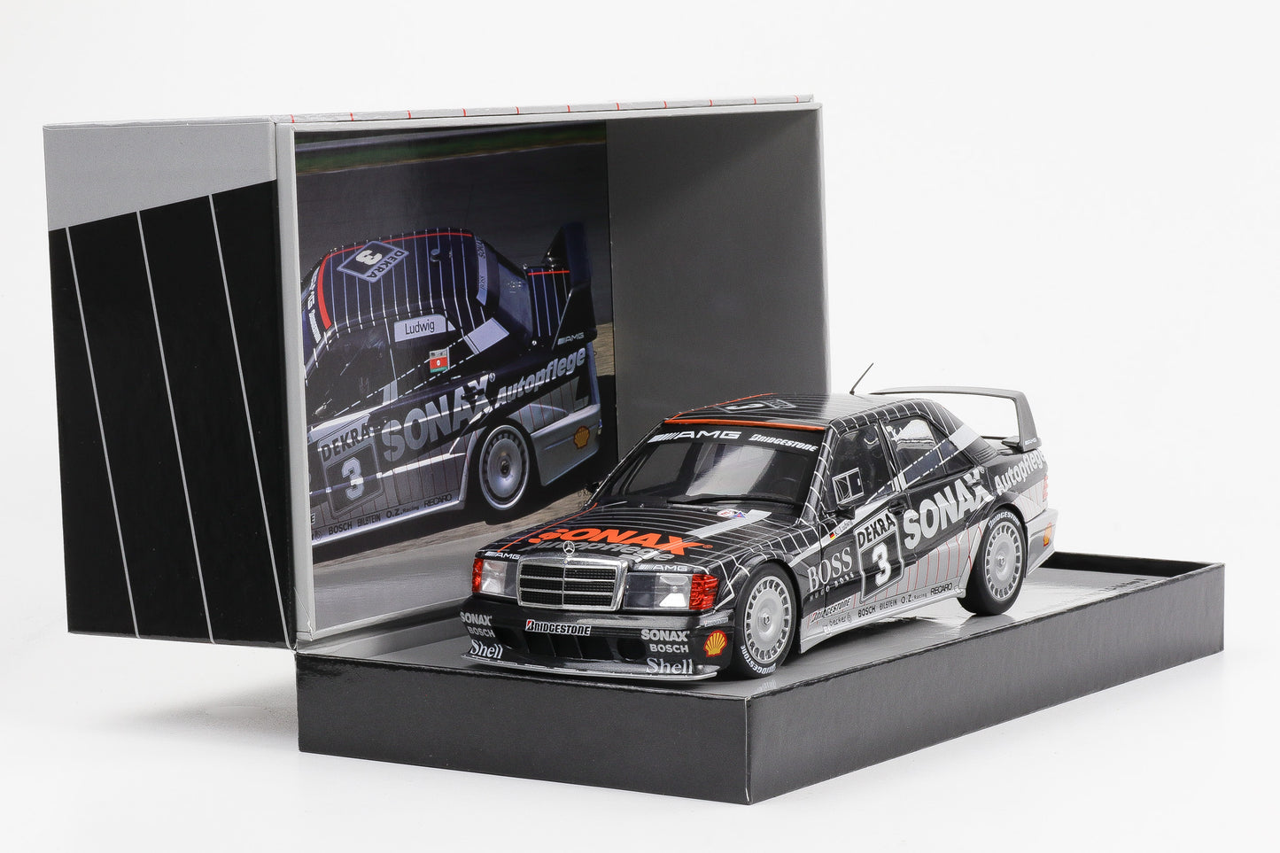 1:18 Werk83 Mercedes-Benz 190E 2.5-16 Evo II #3 DTM Champion 1992 Ludwig Sonax