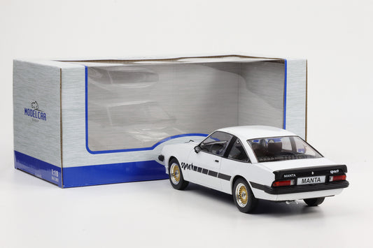 1:18 Opel Manta B Sport 1980 weiß mit Schriftzug 1:18 MCG diecast