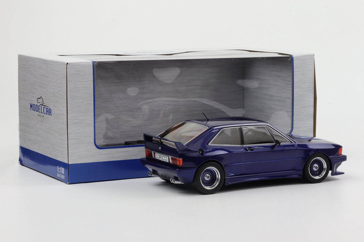 1:18 VW Volkswagen Scirocco Rieger GTO Tuning 1980 blau metallic MCG Diecast