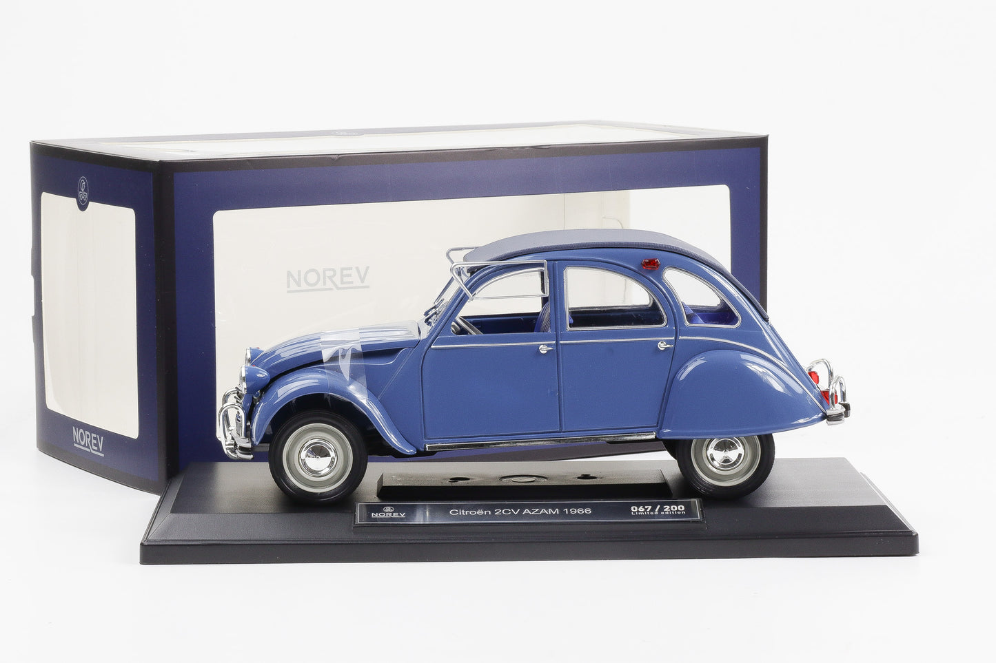 1:18 Citroen 2CV AZAM 1966 Zykladenblau 200 pcs Norev 181431