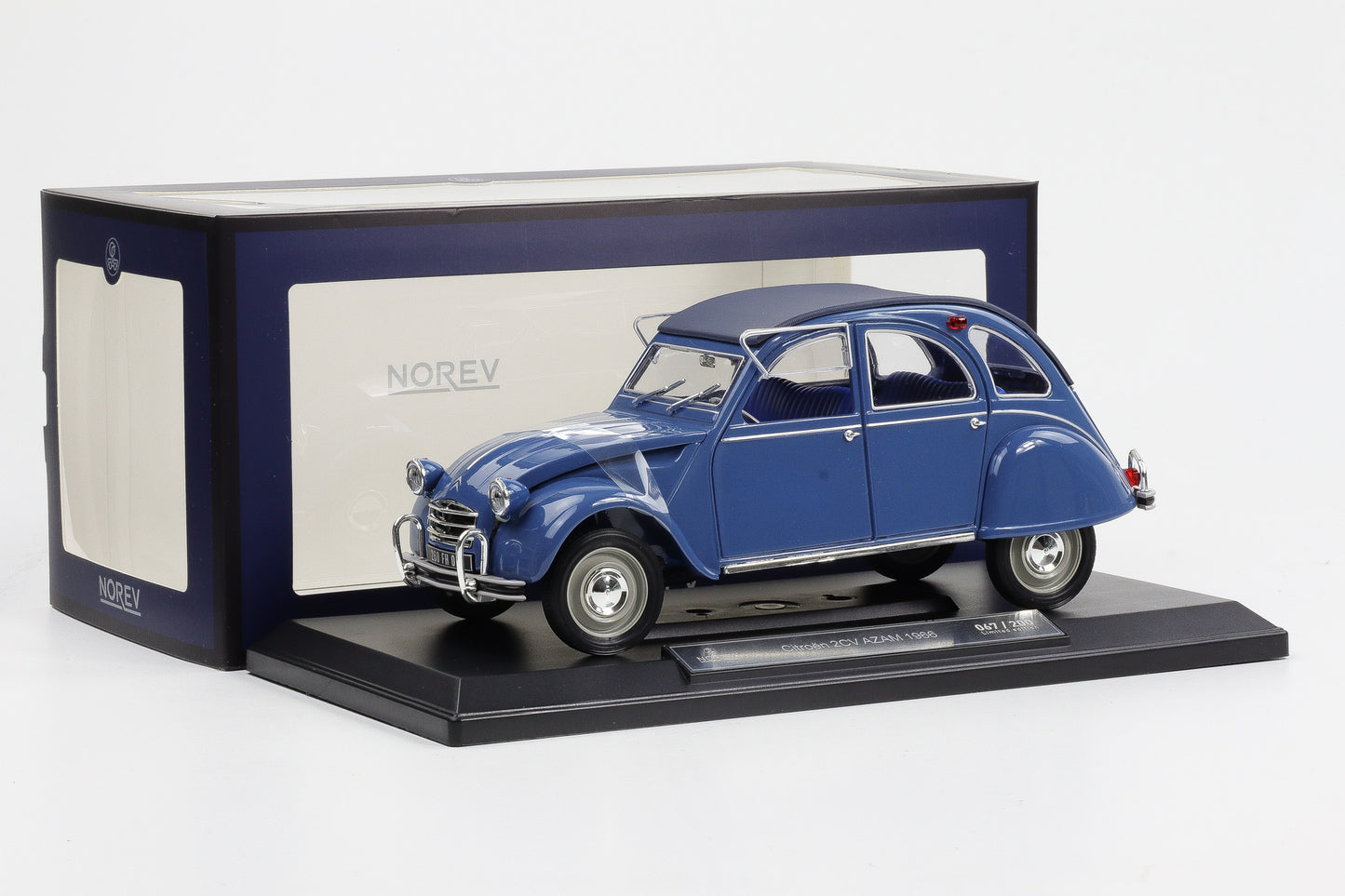1:18 Citroen 2CV AZAM 1966 Zykladenblau 200 pcs Norev 181431