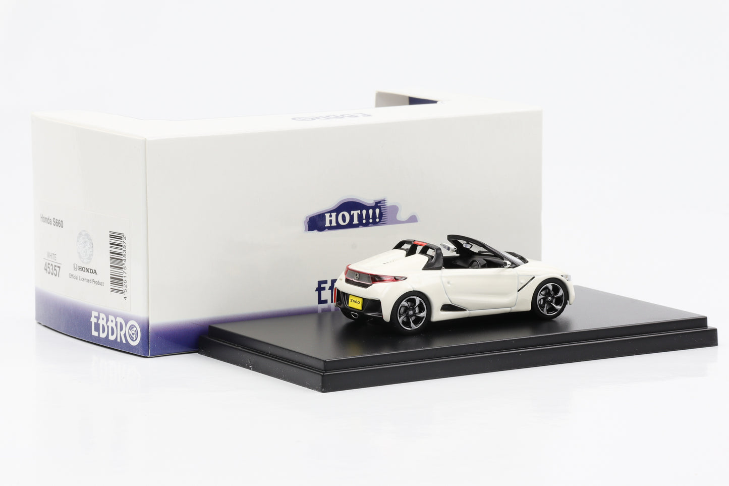 1:43 Honda S660 Sportcoupe 2015 weiss Dach abnehmbar Ebbro Diecast