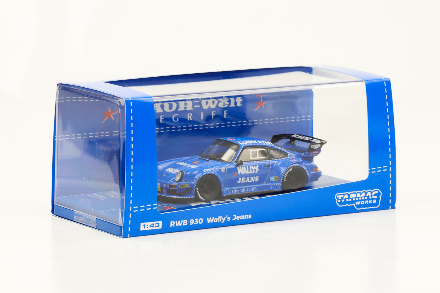1:43 Porsche 911 RWB 930 Wally's Jeans blue RAUH-Welt Tarmac