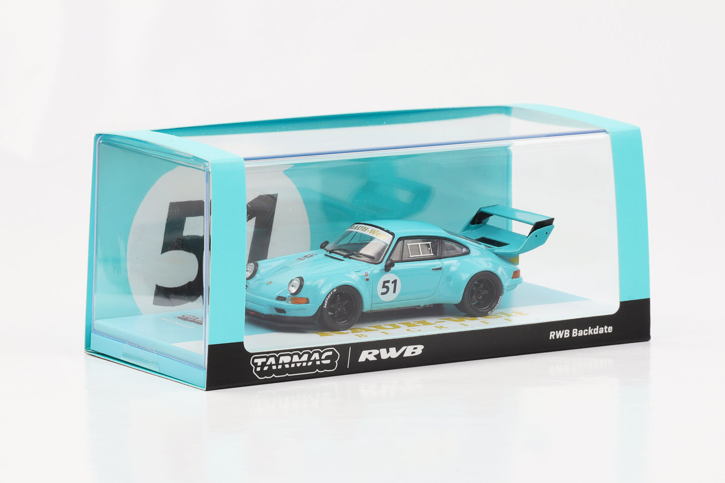 1:43 Porsche 911 964 RWB #51 Backdate RAUH-Welt blau Tarmac