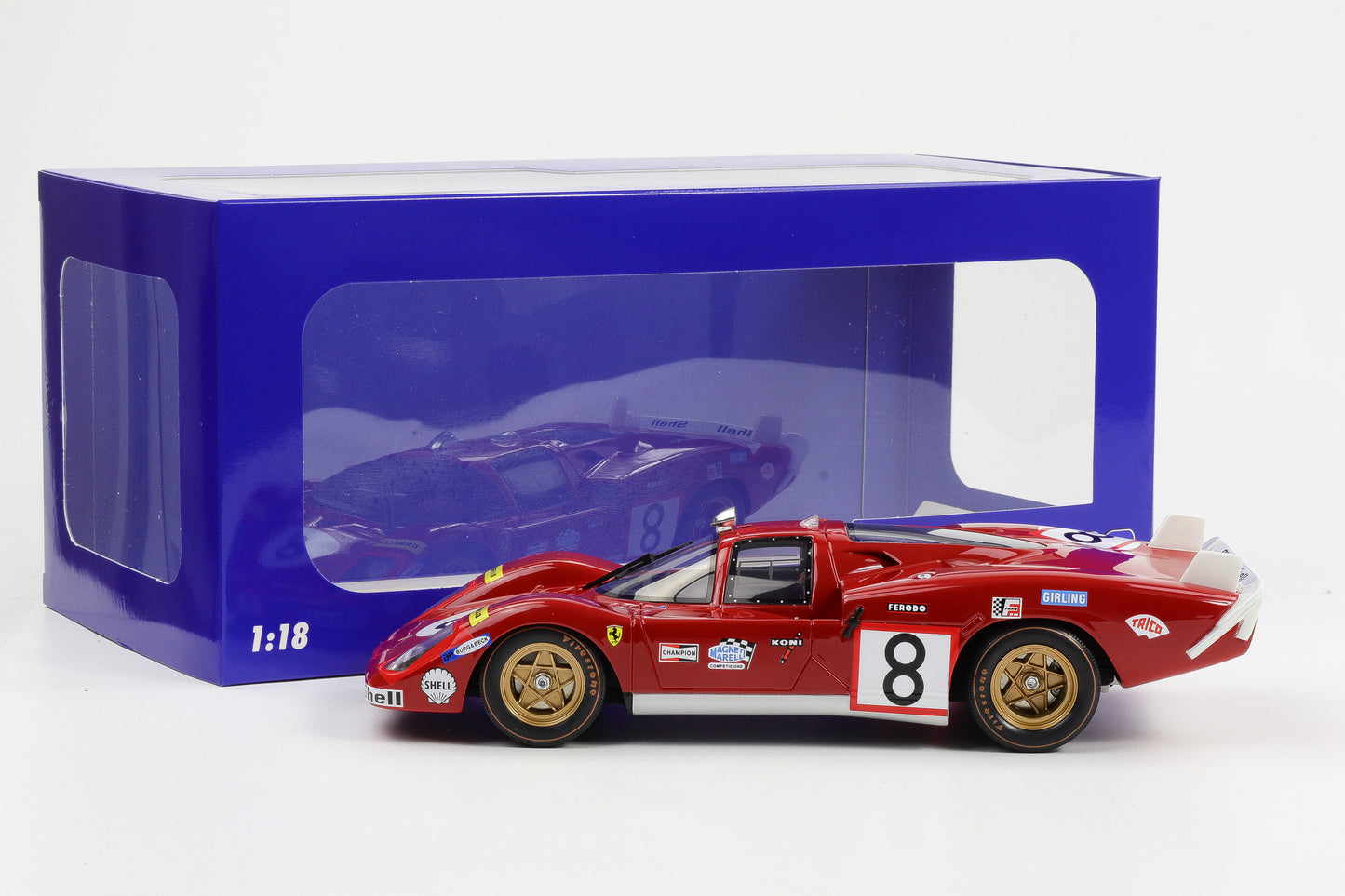 1:18 Ferrari 512S #8 Long Tail 24h LeMans 1970 Merzario Regazzoni WERK83 resin