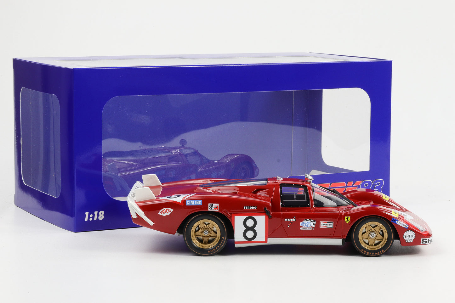 1:18 Ferrari 512S #8 Long Tail 24h LeMans 1970 Merzario Regazzoni WERK83 resin