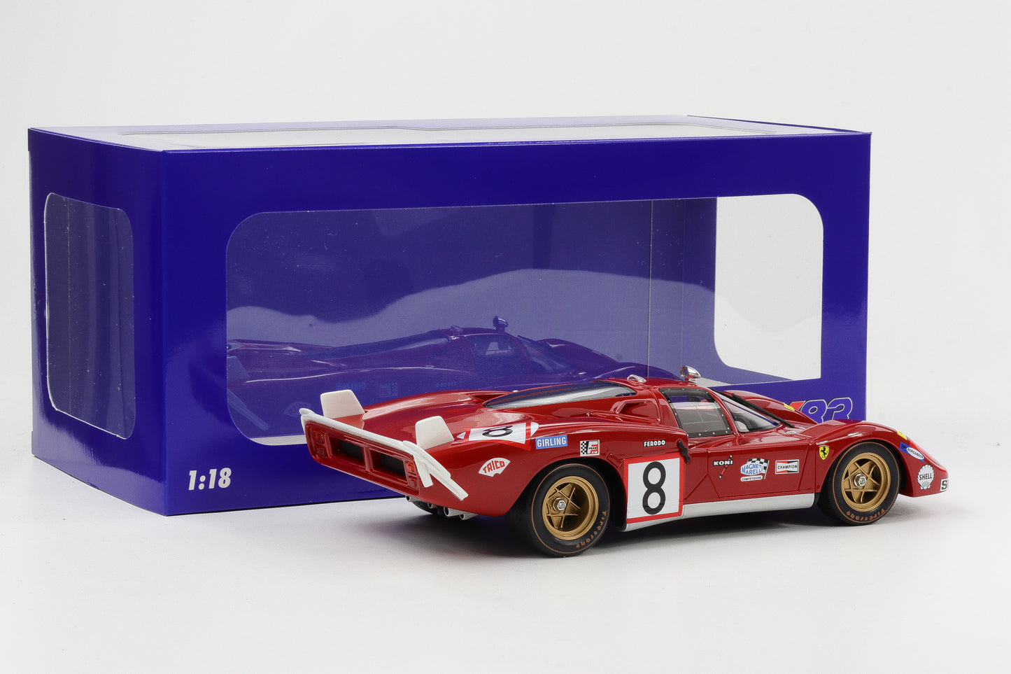 1:18 Ferrari 512S #8 Long Tail 24h LeMans 1970 Merzario Regazzoni WERK83 resin
