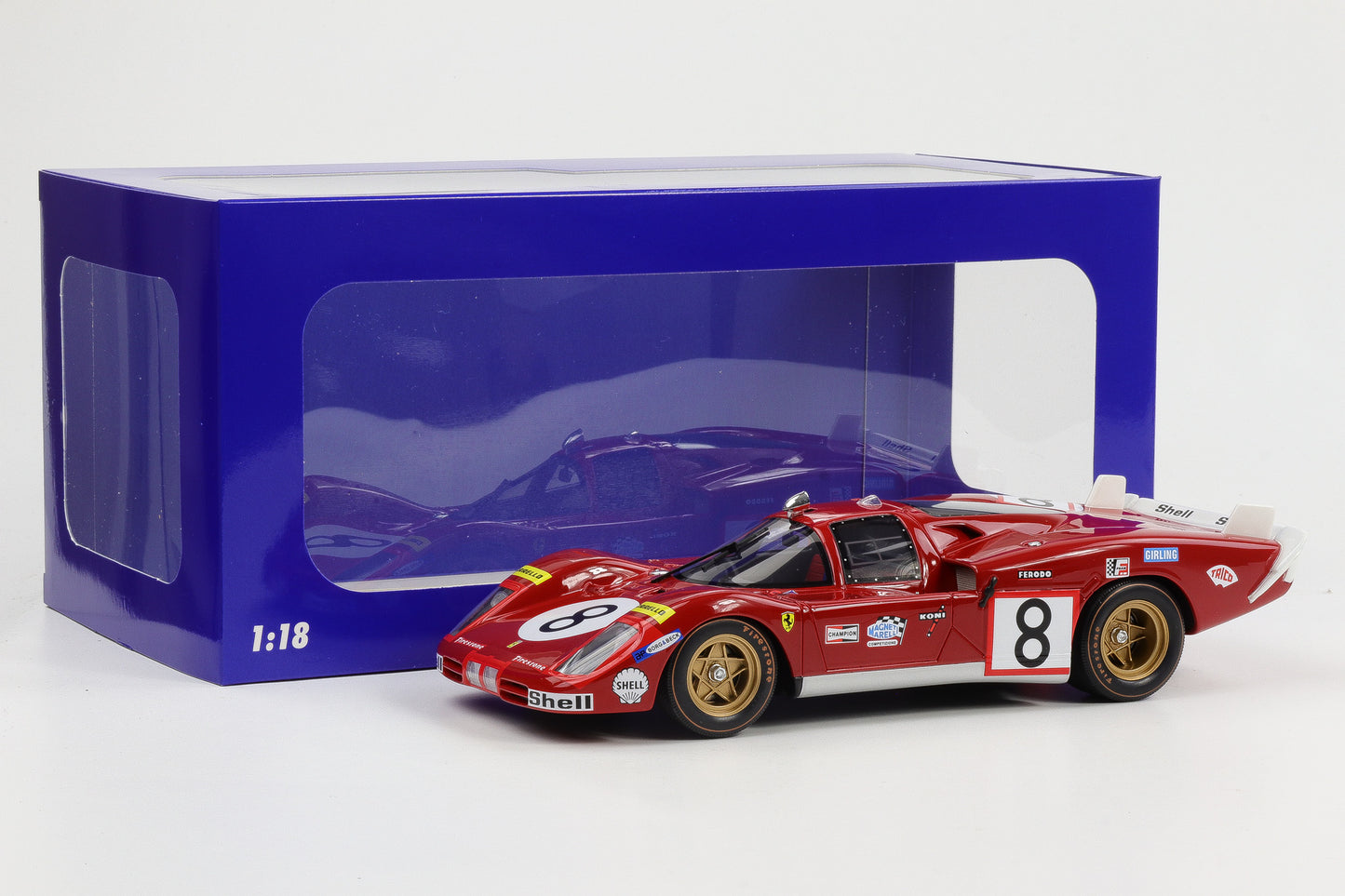 1:18 Ferrari 512S #8 Long Tail 24h LeMans 1970 Merzario Regazzoni WERK83 resin