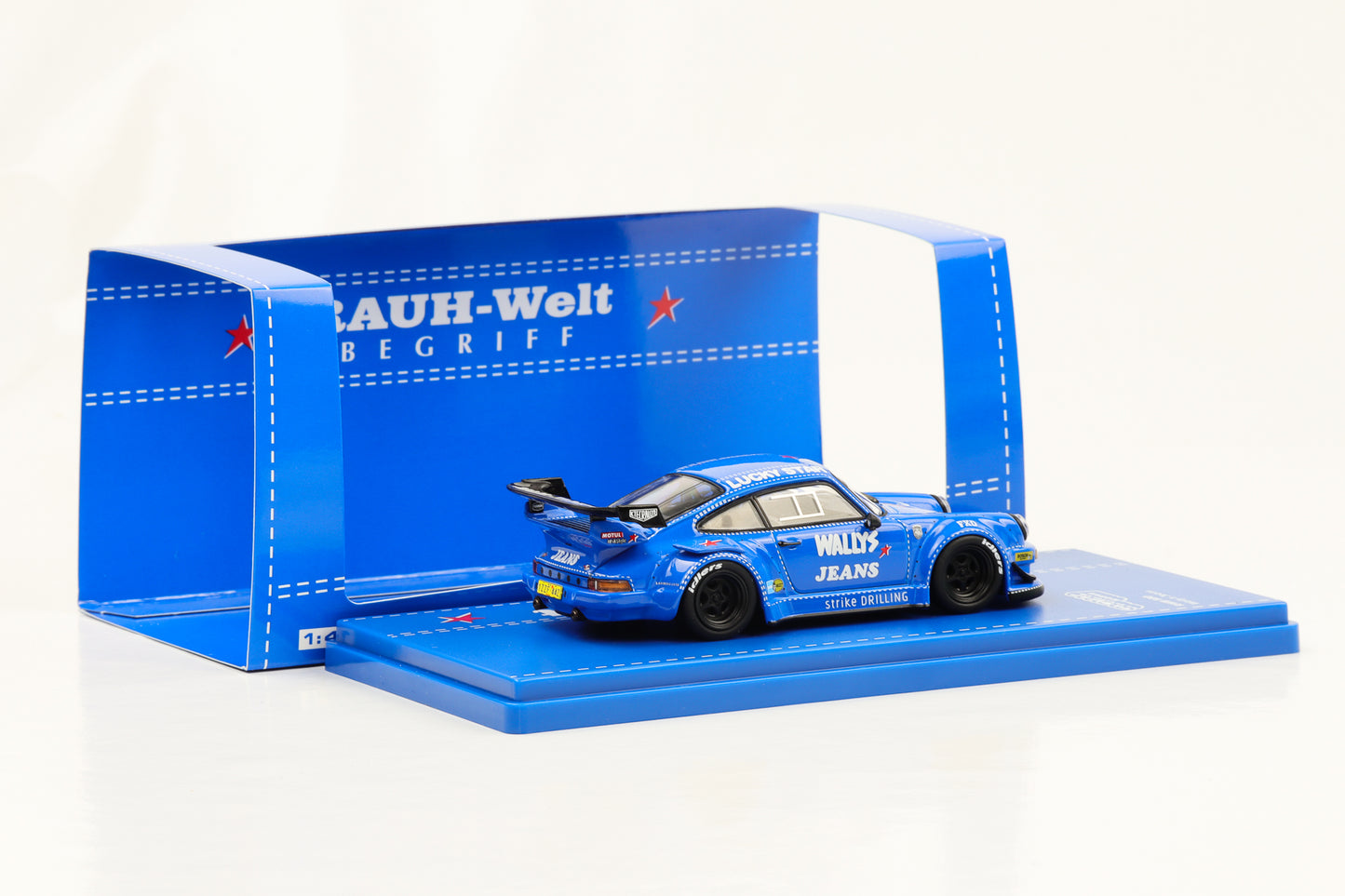 1:43 Porsche 911 RWB 930 Wally's Jeans blue RAUH-Welt Tarmac