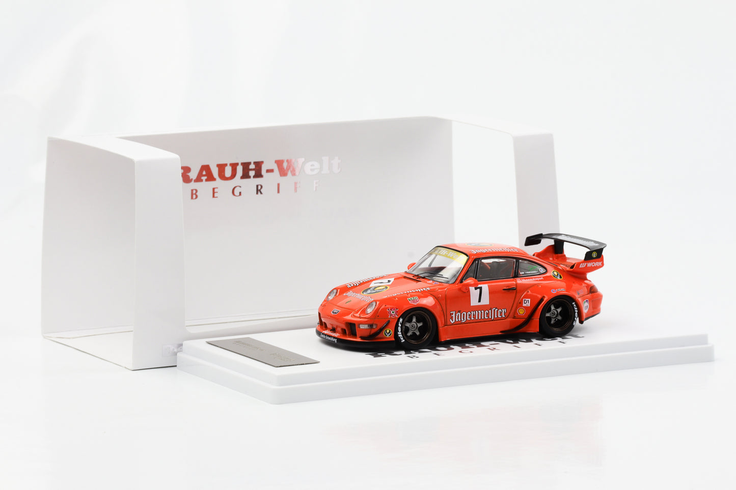 1:43 Porsche 911 RWB 933 #7 Jägermeister RAUH-Welt orange Tarmac