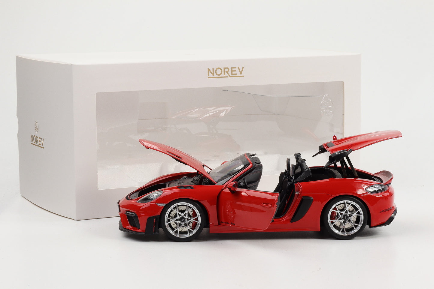 1:18 Norev Porsche 718 RS Spyder 2023 indisch rot full opening 187271